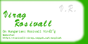 virag rosivall business card